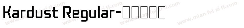 Kardust Regular字体转换